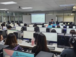 อบรมเสริมทักษะดิจิทัลให้นักศึกษาชั้นปีที่ 3 ภายใต้หัวข้อ AI ไม่ใช่สิ่งที่น่ากลัว...แต่เป็นผู้ช่วยนักบัญชี 