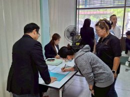 การบริการวิชาการสู่สังคม ภายใต้หัวข้อ "ขายเป็น เห็นกำไร บริหารอาชีพได้ด้วยตนเอง" ณ โรงเรียนฝึกอาชีพกรุงเทพมหานคร (หลวงพ่อทวีศักดิ์)