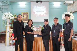 การบริการวิชาการสู่สังคม ภายใต้หัวข้อ "ขายเป็น เห็นกำไร บริหารอาชีพได้ด้วยตนเอง" ณ โรงเรียนฝึกอาชีพกรุงเทพมหานคร (หลวงพ่อทวีศักดิ์)