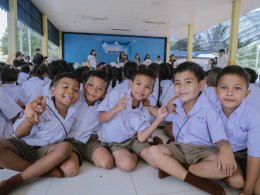กิจกรรม สอนน้องพอเพียง ณ โรงเรียนวัดหนองมะค่า อำเภอโพธาราม จังหวัดราชบุรี