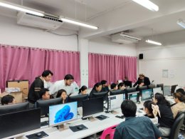 การอบรม "การประยุกต์ใช้ AI ในการทำธุรกิจและทำสื่ออย่างสร้างสรรค์"  โดยร่วมกับวัดอุดมรังสี เขตหนองแขม
