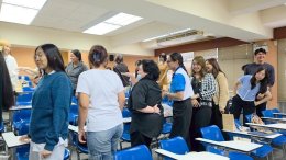จัดสอบแข่งขันปฏิบัติการจัดโครงการฝึกอบรมสถานการณ์จริง สำหรับนักศึกษาระดับปริญญาตรี ภาคสมทบ รอบวันอาทิตย์ สาขาวิชาการจัดการทรัพยากรมนุษย์และสาขาวิชาการตลาดยุคดิจิทัล 