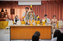 พิธีบายศรีสู่ขวัญ ของสาขาวิชาการจัดการ และสาขาวิชาการจัดการทรัพยากรมนุษย์