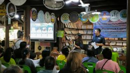 โครงการทำนุบำรุงศิลปะและวัฒนธรรม ณ ศูนย์การเรียนรู้เศรษฐกิจพอเพียง บ้านสารภี ตำบลจอมปลวก อำเภอบางคนที จังหวัดสมุทรสงคราม