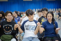 พิธีไหว้ครูและพิธีบายศรีสู่ขวัญ ในงาน Fresh Start ก้าวแรกสู่ชีวิตนักศึกษาใหม่ สำหรับนักศึกษาภาคสมทบ รหัส 68