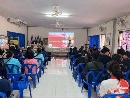 โครงการบริการวิชาการ ในหัวข้อ "การเพิ่มมูลค่าสินค้า, การต่อยอดเรือจำลองให้เป็นสินค้าพรีเมียม, การสร้างสรรค์สินค้าจากฝาขวดน้ำ" ณ ชุมชนบางหญ้าแพรก จ.สมุทรสาคร