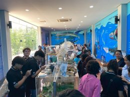 โครงการบริการวิชาการ ในหัวข้อ "การเพิ่มมูลค่าสินค้า, การต่อยอดเรือจำลองให้เป็นสินค้าพรีเมียม, การสร้างสรรค์สินค้าจากฝาขวดน้ำ" ณ ชุมชนบางหญ้าแพรก จ.สมุทรสาคร