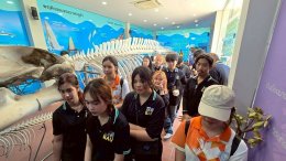 โครงการบริการวิชาการ ในหัวข้อ "การเพิ่มมูลค่าสินค้า, การต่อยอดเรือจำลองให้เป็นสินค้าพรีเมียม, การสร้างสรรค์สินค้าจากฝาขวดน้ำ" ณ ชุมชนบางหญ้าแพรก จ.สมุทรสาคร