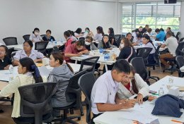 การต้อนรับผู้ปกครองและนักศึกษาสาขาวิชาการจัดการนวัตกรรมการค้า เพื่อสัมภาษณ์ทุนการศึกษา และเซ็นสัญญารับทุนสนับสนุนจากบริษัท ซีพี ออลล์ จำกัด (มหาชน)