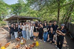 โครงการ "พัฒนาศักยภาพบัณฑิตผ่านการบูรณาการการเรียนรู้ วิจัย และวัฒนธรรม" ณ ฟาร์มไก่ไข่อารมณ์ดี by น้องมด และน้องมดเจริญการค้า อ.สวนผึ้ง จ.ราชบุรี 