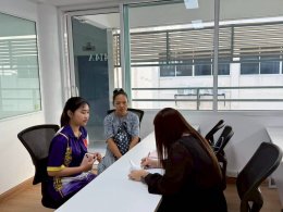 นัดสัมภาษณ์ทุนการศึกษาและเซ็นสัญญาขอรับทุนสนับสนุนจาก บริษัท ซีพี ออลล์ จำกัด (มหาชน)