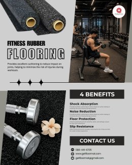4 ข้อดี ยางปูพื้นกันลื่นฟิตเนส จาก GETFLOORMAT ตัวช่วยเพิ่มความปลอดภัยและยกระดับพื้นที่ออกกำลังกาย