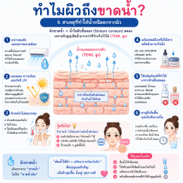 ผิวขาดน้ำ ผิวมันขาดน้ำ คืออะไร เกิดจากอะไร แก้ไขอย่างไรดี