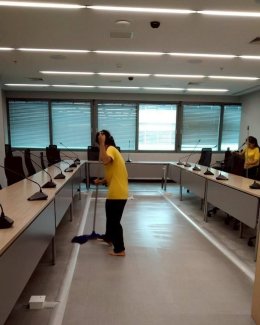 เปลี่ยนพื้นที่ไซต์งานให้เป็นออฟฟิศในฝัน เก็บรายละเอียดความสะอาดครบทุกจุดก่อนเริ่มงาน