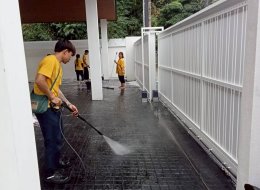 ดูแลพื้นหินภายนอกบ้านให้สะอาดปลอดภัยลดความเสี่ยงจากการลื่นล้ม