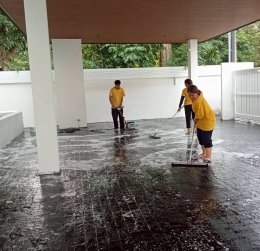 ดูแลพื้นหินภายนอกบ้านให้สะอาดปลอดภัยลดความเสี่ยงจากการลื่นล้ม