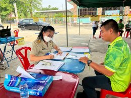 ภาพบรรยากาศวันแรกของการเปิดรับสมัครรับเลือกตั้งสมาชิกสภาเทศบาลและนายกเทศมนตรีตำบลท่าเชียงทอง