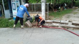 ลงพื้นที่ตรวจเยี่ยมหน้างานโครงการขุดลอกรางระบายน้ำซอย 2