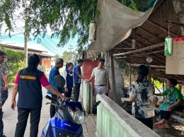 ร่วมลงพื้นที่สำรวจความเสียหายและเยี่ยมผู้ได้รับผลกระทบจากลำน้ำทาไหลกัดเซาะกำแพงบ้านเรือนราษฎร