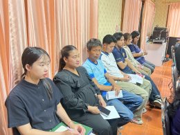 ร่วมประชุมชี้แจงการจัดสถานที่การรับใบประกาศนียบัตร โครงการพัฒนาศักยภาพผู้สูงอายุ