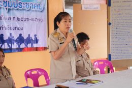 ประชุมประชาคม (การทบทวนแผนพัฒนาท้องถิ่น พ.ศ. 2566 - 2570 ) ของเทศบาลตำบลท่าเชียงทอง หมู่ที่ 9 ท่าศาลา - แม่ทาหลง