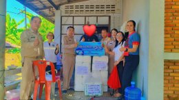 ลงพื้นที่มอบผ้าอ้อมผู้ใหญ่ให้แก่ผู้สูงอายุที่มีภาวะพึ่งพิงในเขตพื้นที่เทศบาลตำบลท่าเชียงทอง