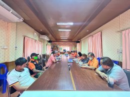 เข้าร่วมประชุมปรึกษาหารือแนวทางการบริหารจัดการสถานีสูบน้ำด้วยพลังไฟฟ้า หมู่ที่ 2 บ้านสันมะกรูด