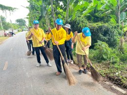 จัด"กิจกรรมปรับปรุงภูมิทัศน์ ตัดกิ่งไม้ที่บดบังทัศนะวิสัย จุดเสี่ยงอุบัติเหตุ ในเขตพื้นที่เทศบาลตำบลท่าเชียงทอง"