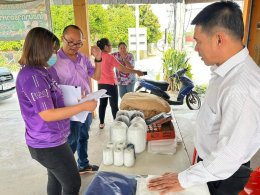 ลงพื้นที่ตรวจรับเงิน ติดตามและประเมินผลการใช้จ่ายเงินอุดหนุนองค์กรประชาชน
