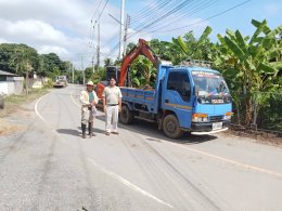 ลงพื้นที่ตรวจเยี่ยมหน้างานโครงการซ่อมแซมขยายไหล่ทาง