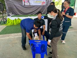 กิจกรรมตามโครงการอบรมเชิงปฏิบัติการการช่วยเหลือขณะเกิดอุบัติเหตุการปฐมพยาบาลขณะเกิดอุบัติเหตุเบื้องต้นและการซ้อมแผนขณะเกิดอุบัติเหตุ