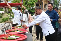 เข้าร่วมงานสรงน้ำดำหัวกู่ครูบา อดีตเจ้าอาวาสวัดสันมะโก หลวงปู่ครูบาอินต๊ะ,หลวงปู่ครูบาสุวรรณ ท่านพระครูโสภิตศีลสังวร