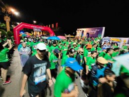 เข้าร่วมกิจกรรมเดิน-วิ่ง ภายใต้โครงการแสงนำใจไทยทั้งชาติ เดิน วิ่ง ปั่นป้องกันอัมพาต ครั้งที่ 11