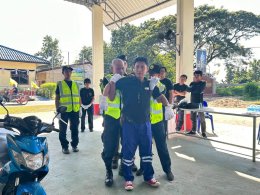 ตามโครงการอบรมเชิงปฏิบัติการการช่วยเหลือขณะเกิดอุบัติเหตุการปฐมพยาบาลขณะเกิดอุบัติเหตุเบื้องต้นและการซ้อมแผนขณะเกิดอุบัติเหตุ