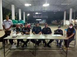 ตรวจเยี่ยมด่านหมู่บ้านทั้ง 4 หมู่บ้านในเขตเทศบาลตำบลท่าเชียงทอง