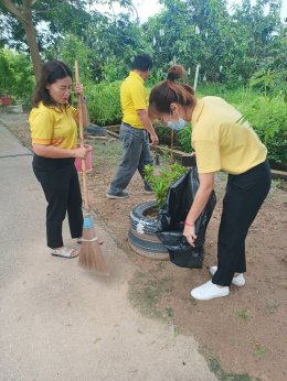 จัดกิจกรรมโครงการ วัด ประชา รัฐ สร้างสุข "รวมพลังสร้างสัปปายะสู่วัดด้วยวิถี 5 ส. (Big Cleaning Day)