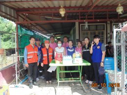 ร่วมสำรวจความเสียหายและเยี่ยมผู้ได้รับผลกระทบจากน้ำแม่ทาไหลกัดเซาะกำแพงบ้านเรือนราษฎรหมู่ที่ 9