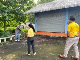 ลงพื้นที่สำรวจโครงการก่อสร้างอาคารโดมอเนกประสงค์สุสานบ้านแม่ทาหลง - ท่าศาลา หมู่ที่ 9