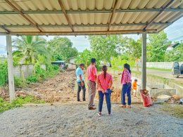 ลงพื้นที่ตรวจเยี่ยมโครงการก่อสร้างระบบระบายน้ำ ด้วยการวางท่อระบายน้ำคอนกรีตเสริมเหล็ก หมู่ที่ 4 บ้านสันมะโก ตำบลบ้านแป้น อำเภอเมือง จังหวัดลำพูน