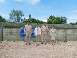  ลงพื้นที่ตรวจเยี่ยมโครงการก่อสร้างระบบระบายน้ำ ด้วยการวางท่อระบายน้ำคอนกรีตเสริมเหล็ก หมู่ที่ 4 บ้านสันมะโก