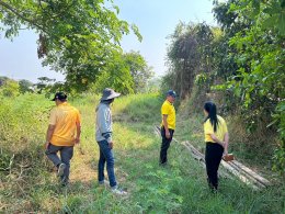ลงพื้นที่ตรวจสอบบ้านพักพนักงานดูแลสถานีสูบน้ำ จากเหตุได้รับแจ้งมีการลักขโมยสิ่งของสถานีสูบน้ำ หมู่ที่ 2 บ้านสันมะกรูด