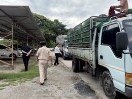 ตรวจสอบรถเก็บ ขน ขยะที่ได้รับการจ้างเหมาในเขตเทศบาลตำบลท่าเชียงทอง