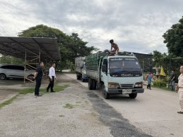 ตรวจสอบรถเก็บ ขน ขยะที่ได้รับการจ้างเหมาในเขตเทศบาลตำบลท่าเชียงทอง