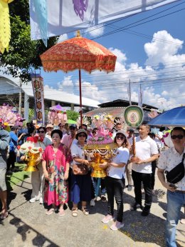 ร่วมทำบุญทอดกฐินสามัคคีเพื่อสมทบทุนปรับปรุงฌาปนสถาน (ป่าช้าบ้านสันมะกรูด)