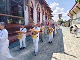 ร่วมทำบุญทอดกฐินสามัคคีเพื่อสมทบทุนบูรณะโรงครัวและซุ้มป้าย/ป้ายหินอ่อนประวัติวัดป่าซางน้อย 