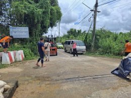  ดำเนินการเปิดสะพานบริเวณ สะพานท่ากู่