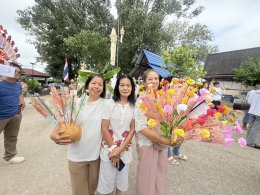 ร่วมทำบุญทอดกฐินสามัคคีเพื่อสมทบทุนในการบูรณะปฏิสังขรณ์เสนาสนะ ทอดถวาย ณ วัดสันมะโก