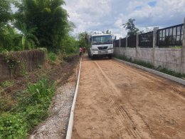 ลงพื้นที่สำรวจหน้างานโครงการคอนกรีตเสริมเหล็ก ซอยตรงข้าม หอปูไข่ 