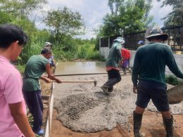 ลงพื้นที่สำรวจหน้างานโครงการคอนกรีตเสริมเหล็ก ซอยตรงข้าม หอปูไข่ 