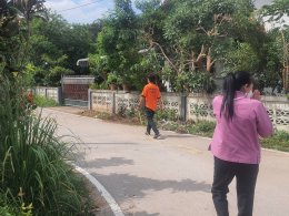  ลงพื้นสำรวจวัดระยะถนนเชื่อมต่อสะพานบ้านแม่ทาหลง-ท่าศาลา หมู่ 9 ตำบลบ้านแป้น จังหวัดลำพูน เพื่อนำโครงการเสนองบประมาณในปีต่อไป